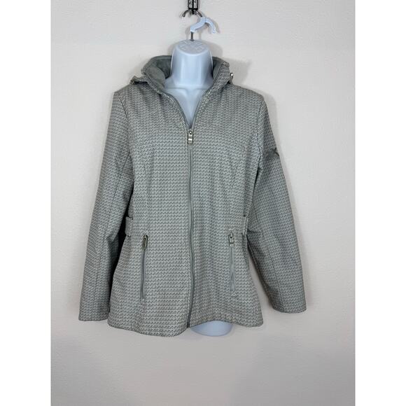 ZeroXposur Gray Hooded Zip Jacket Small Fleece Lined Winter Coat - Picture 1 of 10